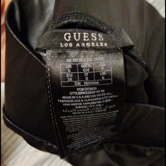 GUESS Faux Leather Leggings - Picture 2 of 2